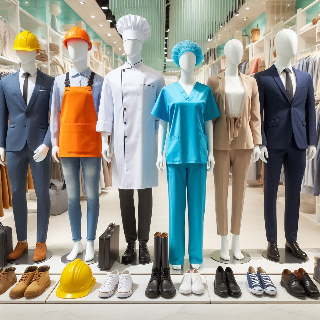 different types of work apparel